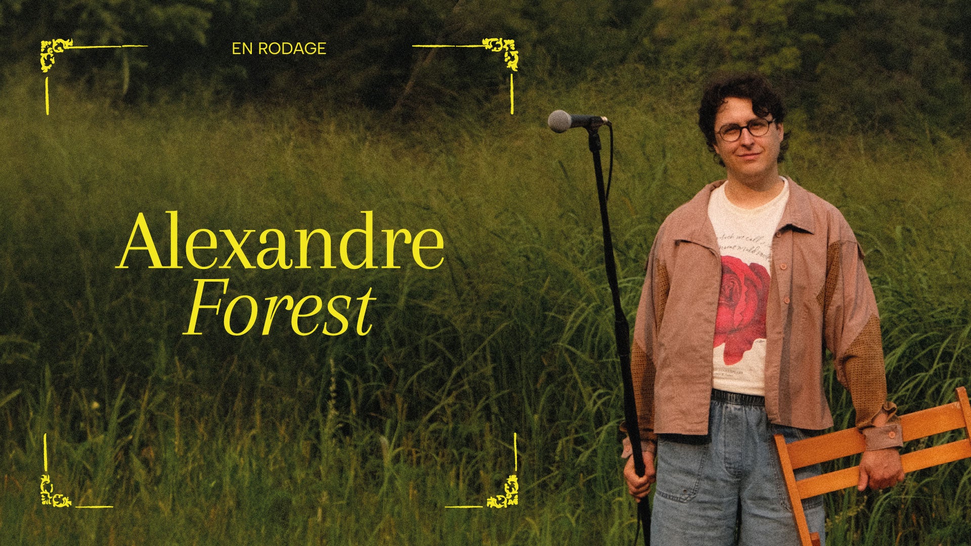 Alexandre Forest en spectacle au Théâtre Petit Champlain.