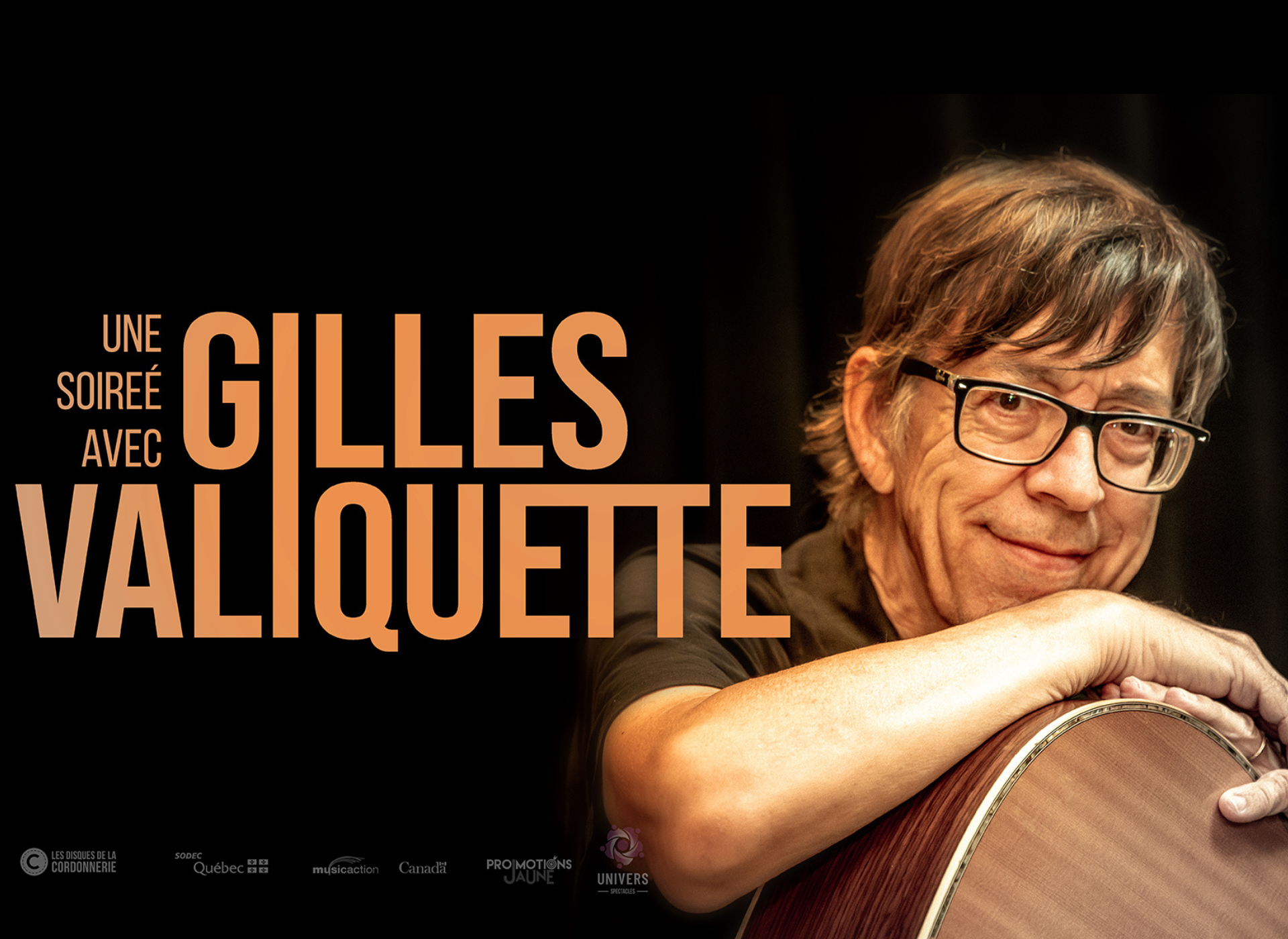 Gilles Valiquette en spectacle au Théâtre Petit Champlain.
