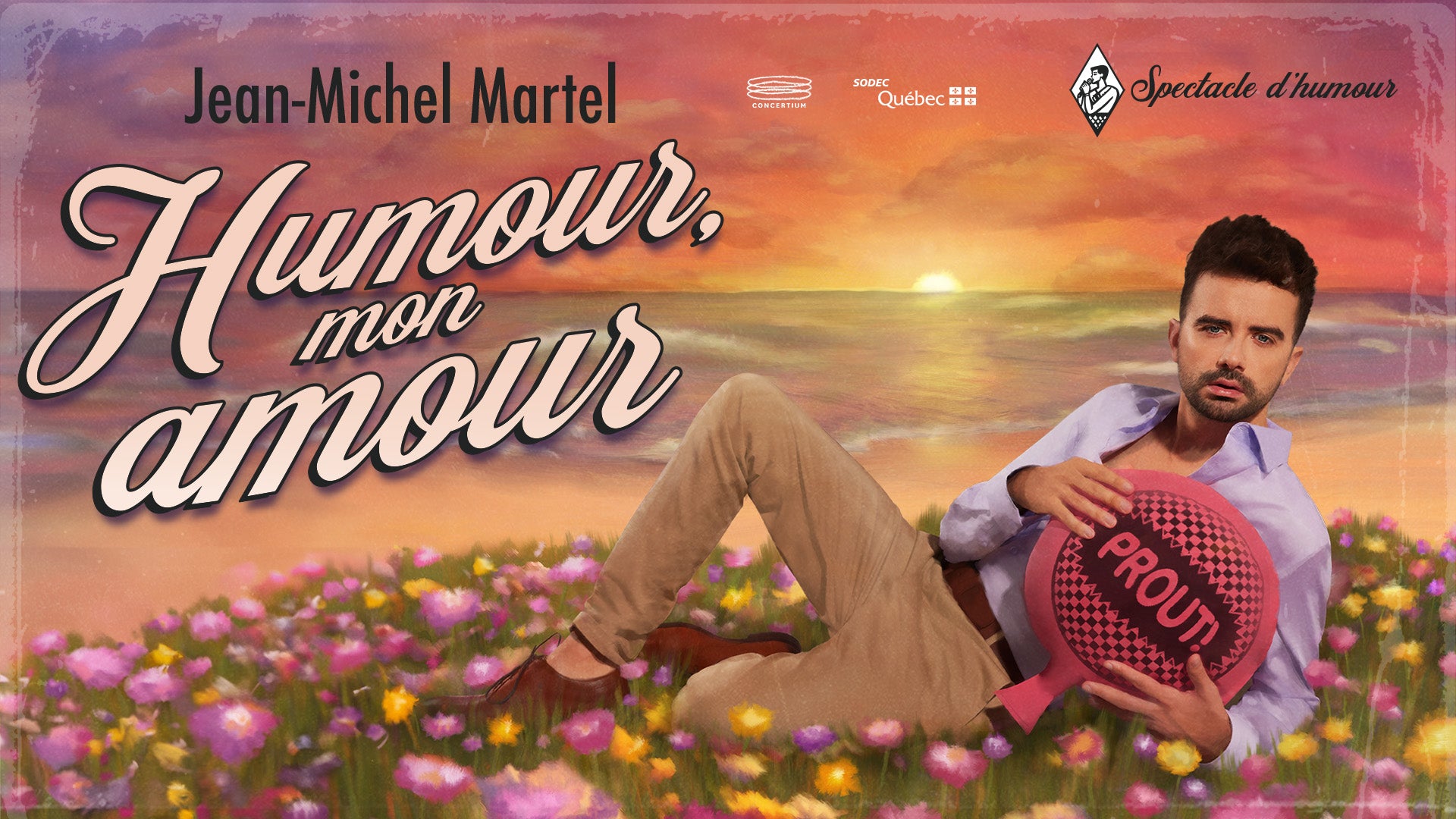 Jean-Michel Martel en spectacle au Théâtre Petit Champlain.