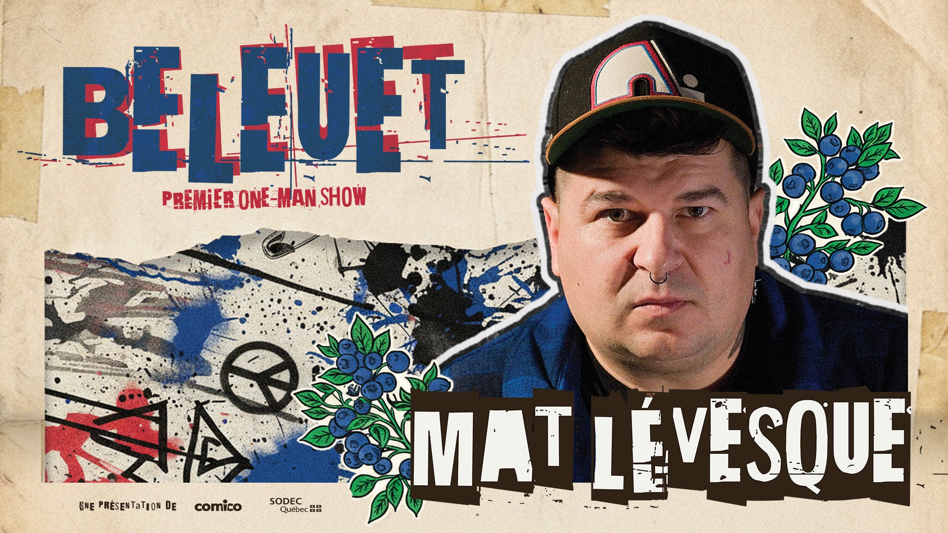 Mat Lévesque en spectacle au Théâtre Petit Champlain.