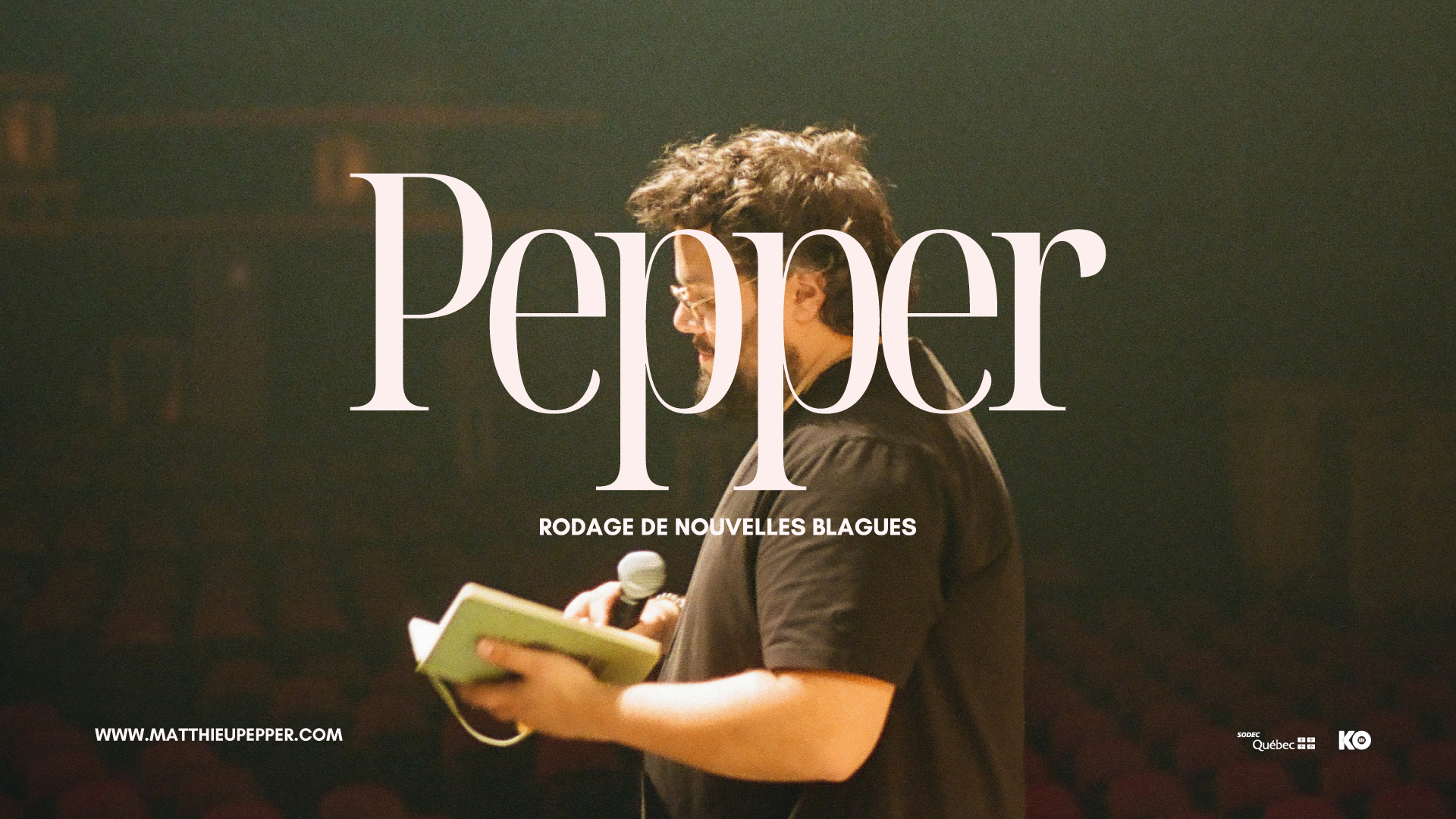 Matthieu Pepper en spectacle au Théâtre Petit Champlain.