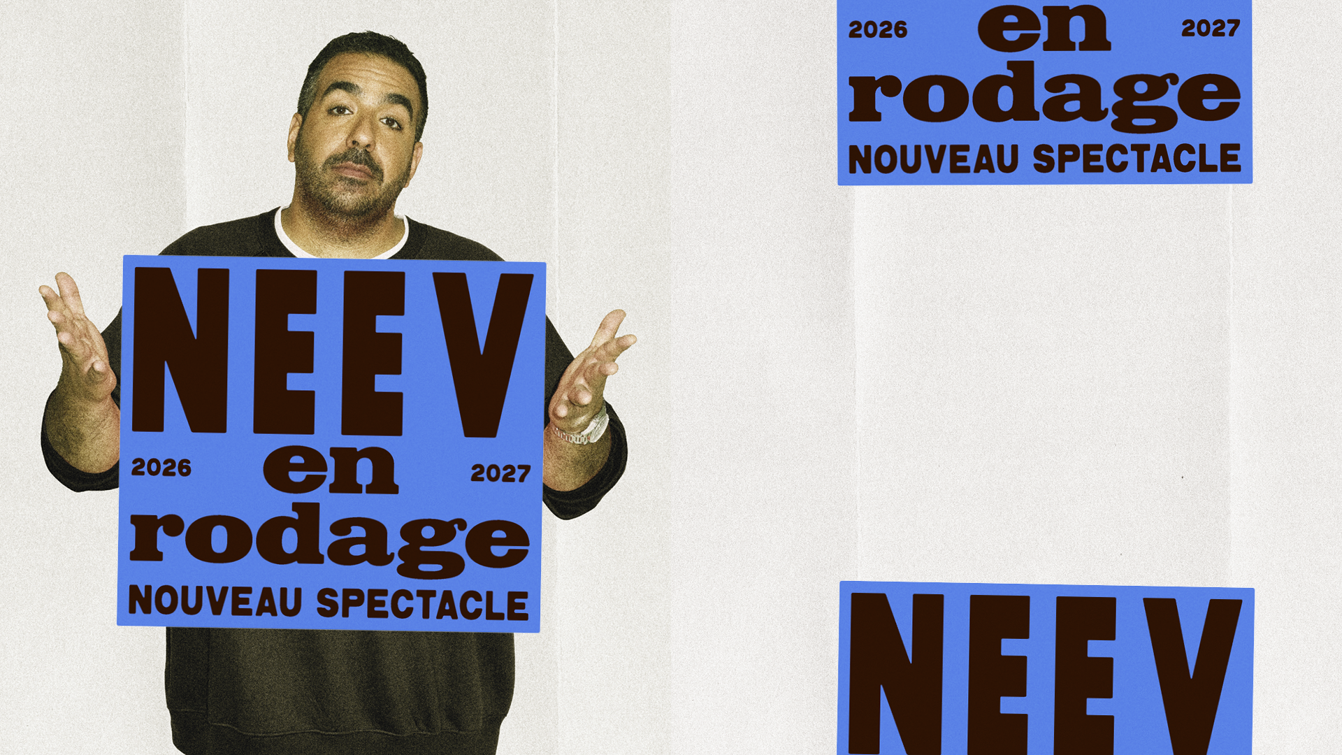 Neev en spectacle au Théâtre Petit Champlain.