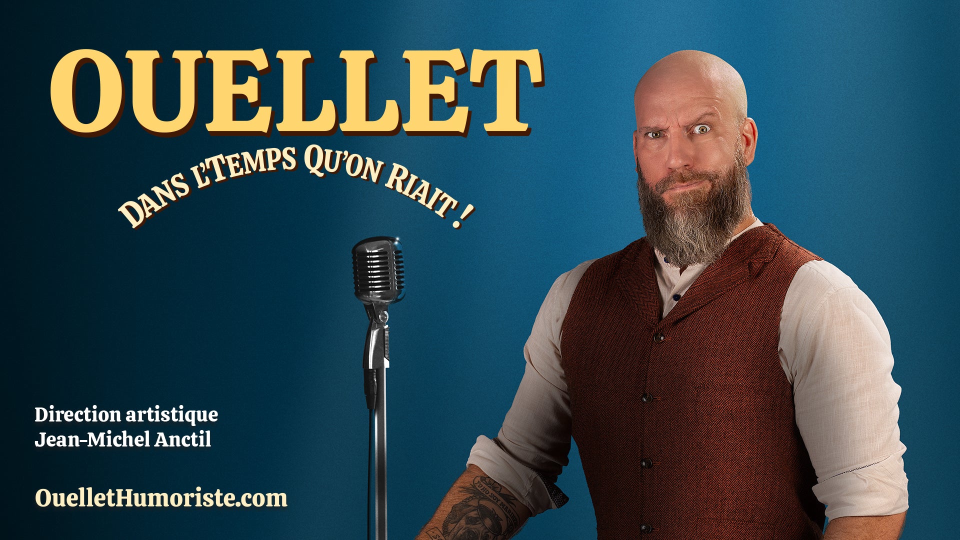 Ouellet en spectacle au Théâtre Petit Champlain.
