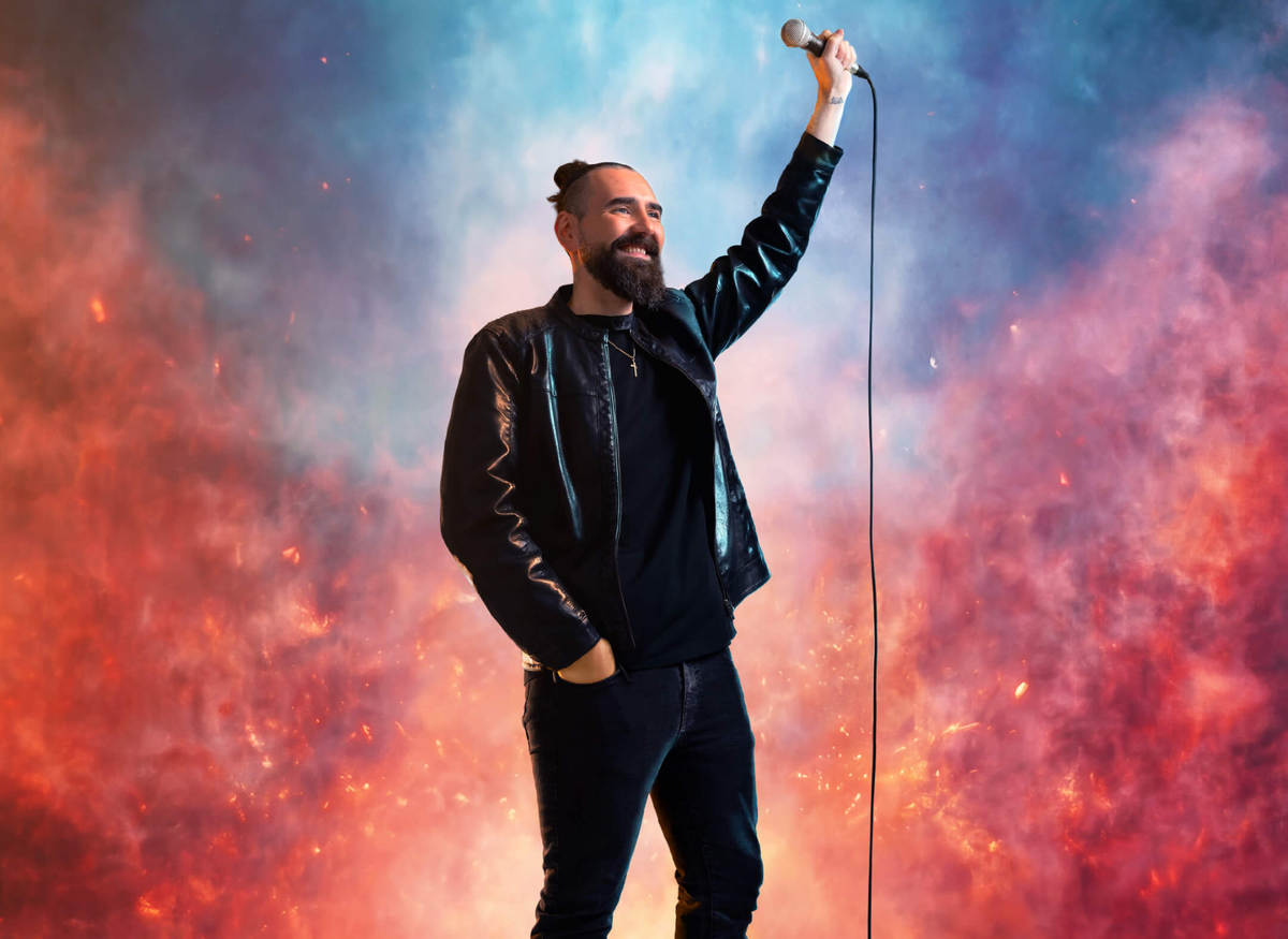 Pantelis en spectacle au Théâtre Petit Champlain.