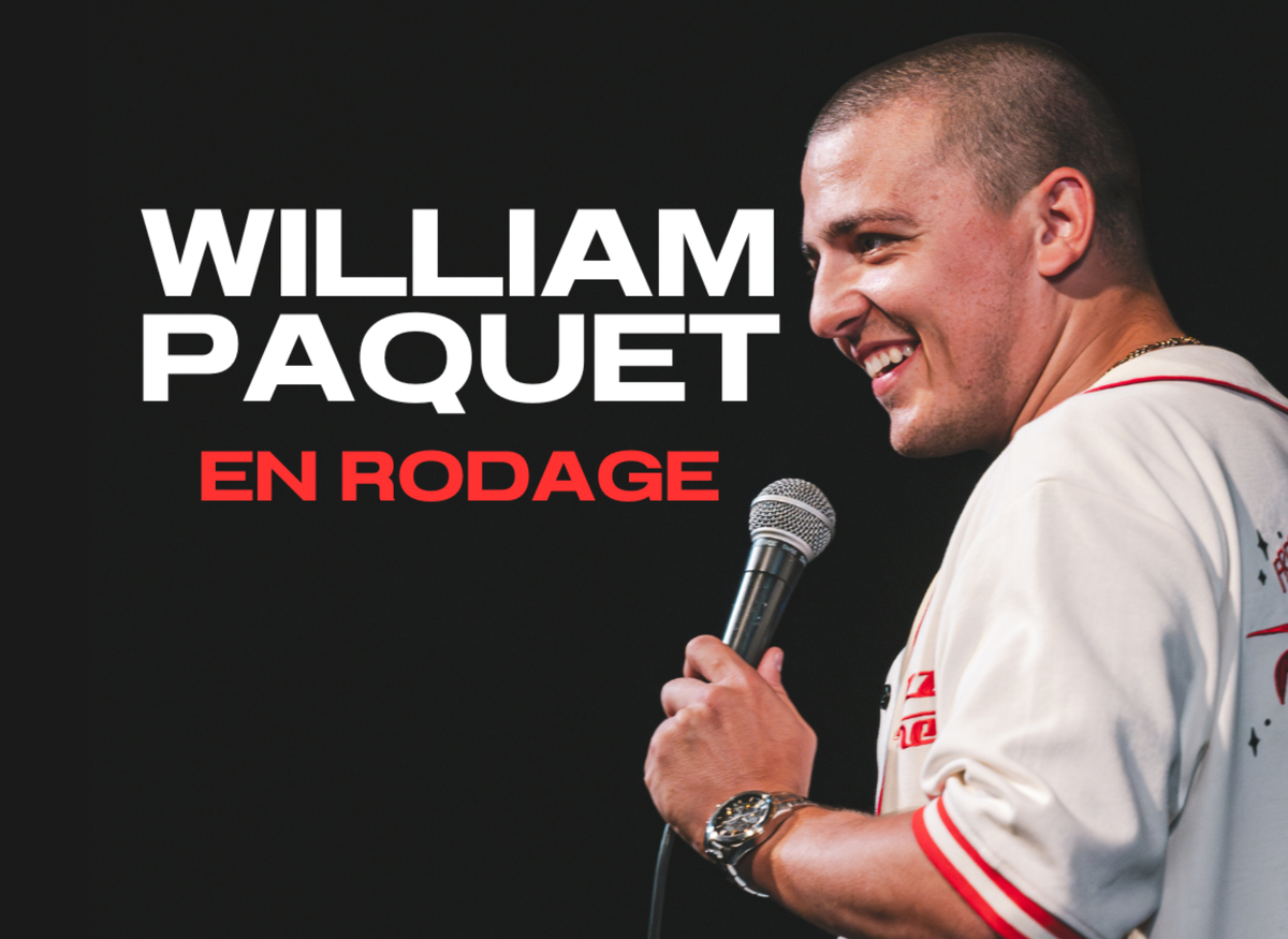 William Paquet en spectacle au Théâtre Petit Champlain.