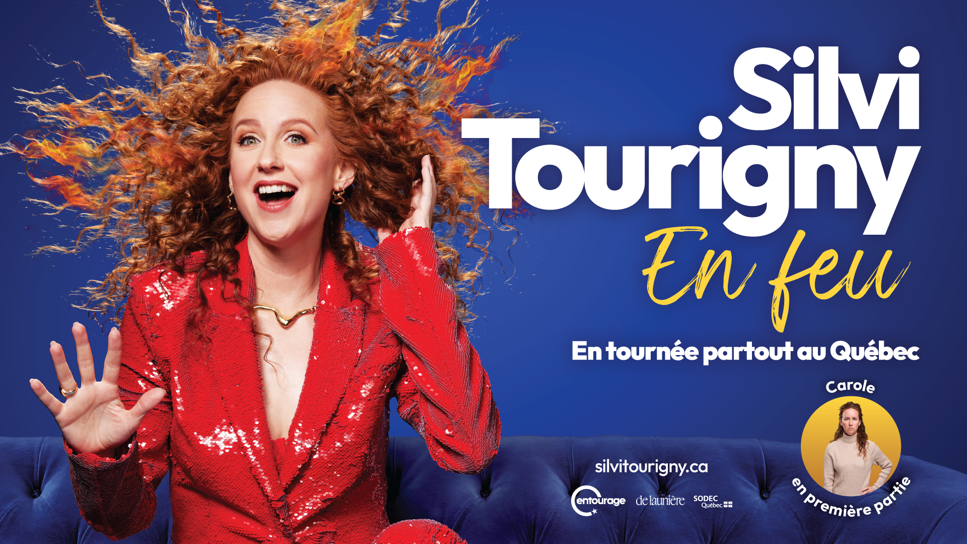Silvi Tourigny en spectacle au Théâtre Petit Champlain.